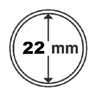 euroerme érme 22 mm Leuchtturm kapszula (10 db)