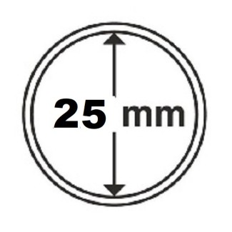 eurocoin eurocoins 25 mm Leuchtturm capsula