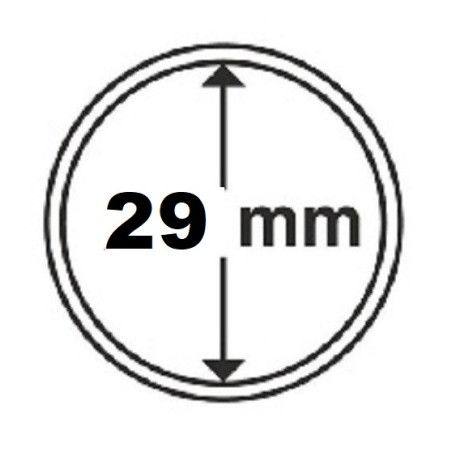 Euromince mince 29 mm Leuchtturm kapsula (10 ks)