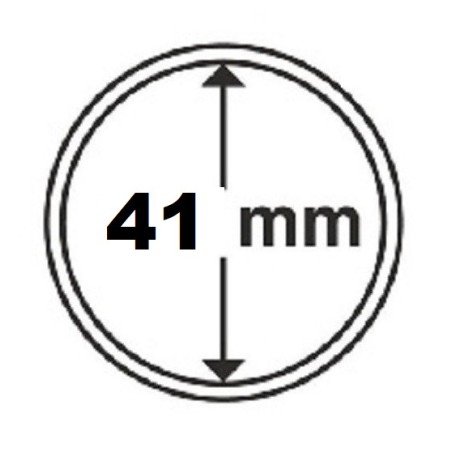 Euromince mince 41 mm Leuchtturm kapsula (10 ks)