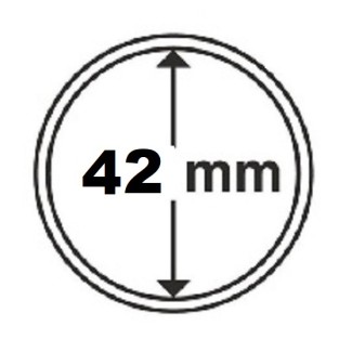 Euromince mince  42 mm Leuchtturm kapsula (10 ks)