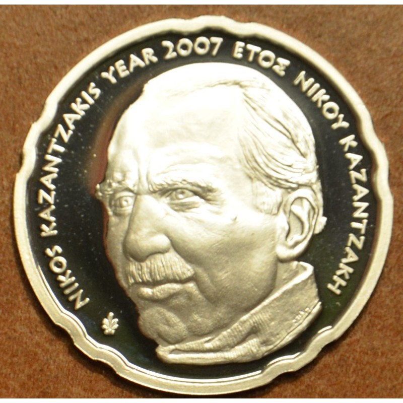 eurocoin eurocoins 10 Euro Ag Greece 2007 Nikos Kazantzakis (Proof)