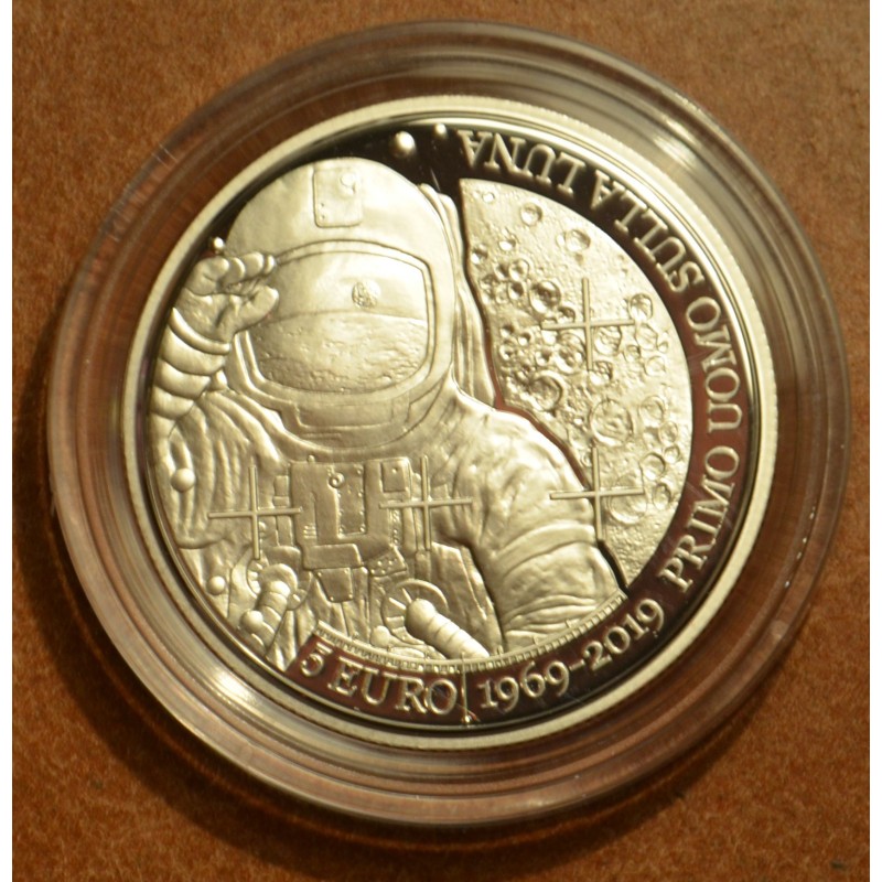 eurocoin eurocoins 5 Euro San Marino 2019 - First man on the Moon (...