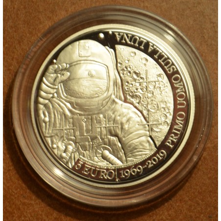 Euromince mince 5 Euro San Marino 2019 - Prvý človek na Mesiaci (Pr...