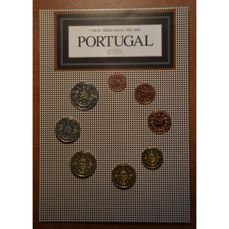eurocoin eurocoins Portugal 2008 set of 8 coins (UNC)