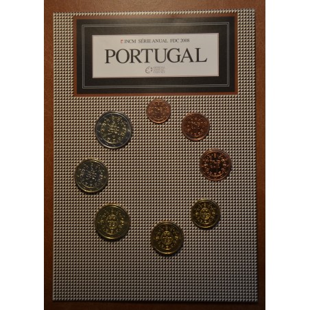 eurocoin eurocoins Portugal 2008 set of 8 coins (UNC)