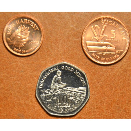Euromince mince Guyana 3 mince 2007-2008 (UNC)