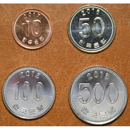 eurocoin eurocoins South Korea 4 coins 2015-2017 (UNC)