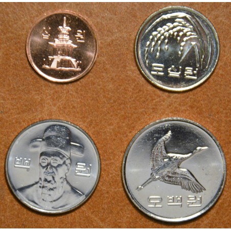 euroerme érme Dél-Korea 4 érme 2015-2017 (UNC)