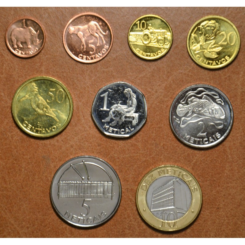 Euromince mince Mozambik 9 mincí 2006 (UNC)
