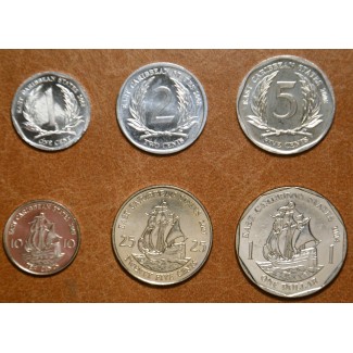 eurocoin eurocoins Eastern Caribbean States 6 coins 2004-2008 (UNC)