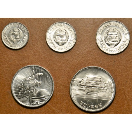 eurocoin eurocoins North Korea 5 coins 1959-1987 (UNC)