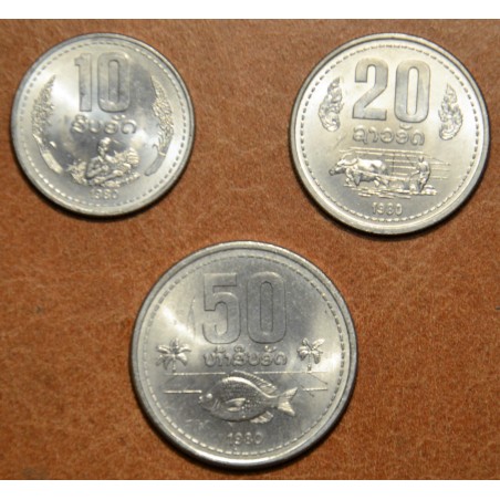 Euromince mince Laos 3 mince 1980 (UNC)