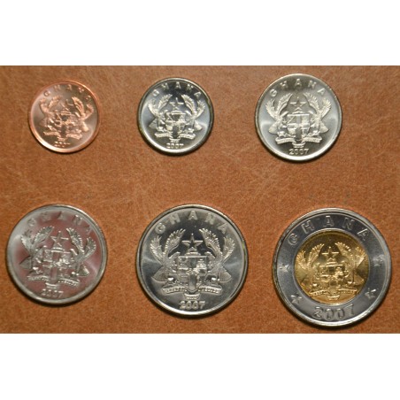 eurocoin eurocoins Ghana 6 coins 2007 (UNC)