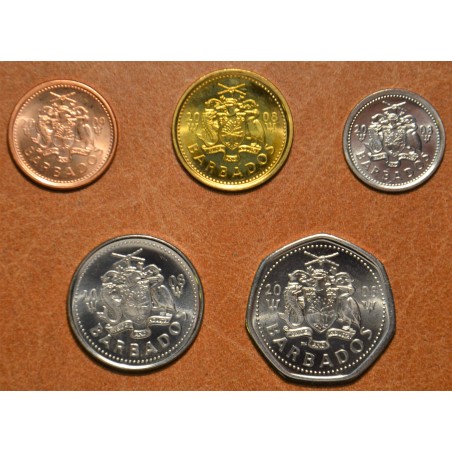 eurocoin eurocoins Barbados 5 coins 2008-2009 (UNC)