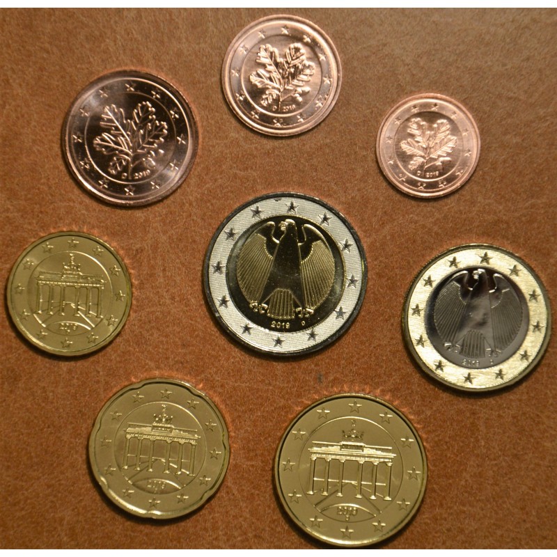eurocoin eurocoins Germany 2019 \\"D\\" set of 8 coins (UNC)