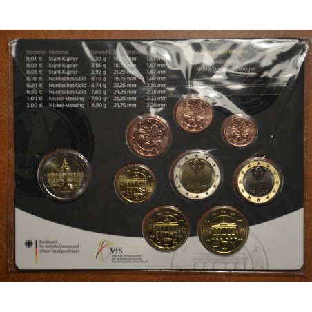 eurocoin eurocoins Germany 2016 \\"G\\" set of 9 eurocoins (BU)