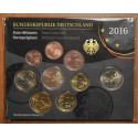 Germany 2016 "J" set of 9 eurocoins (BU)