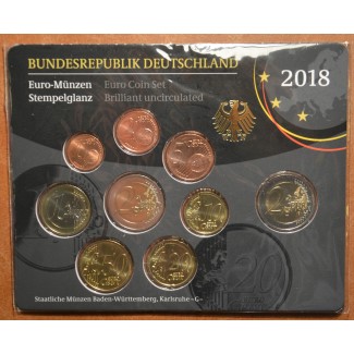 eurocoin eurocoins Germany 2018 \\"G\\" set of 9 eurocoins (BU)