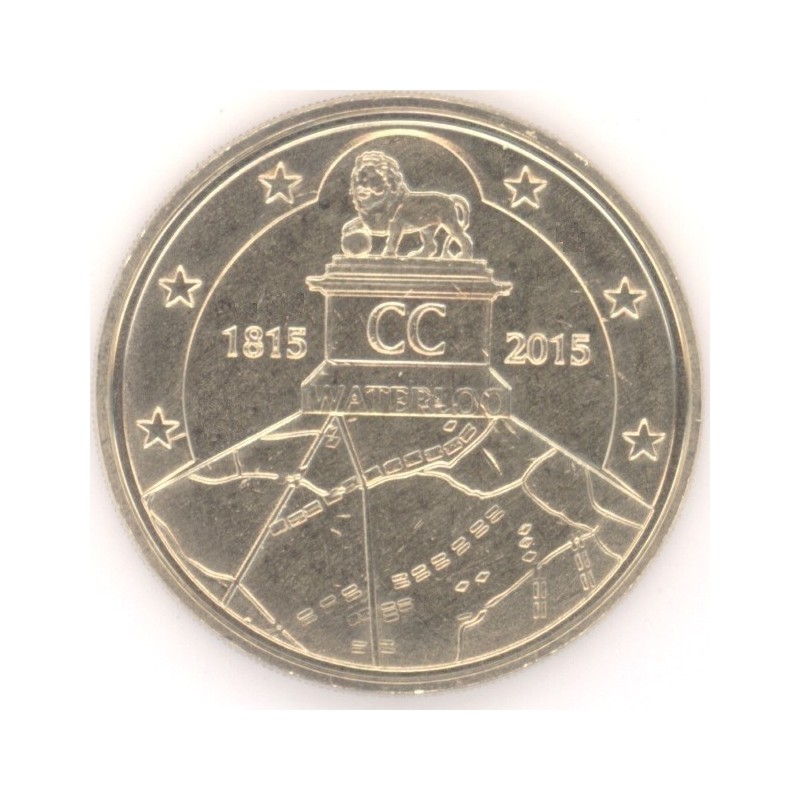 Euromince mince 2,5 Euro Belgicko 2015 Waterloo (UNC)