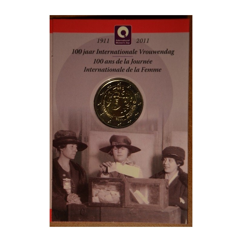 eurocoin eurocoins 2 Euro Belgium 2011 - 100th anniversary of Inter...