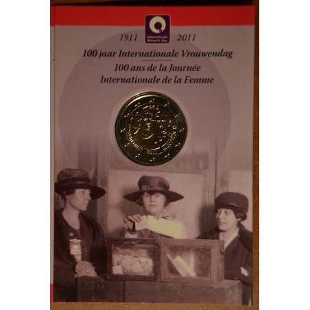 eurocoin eurocoins 2 Euro Belgium 2011 - 100th anniversary of Inter...