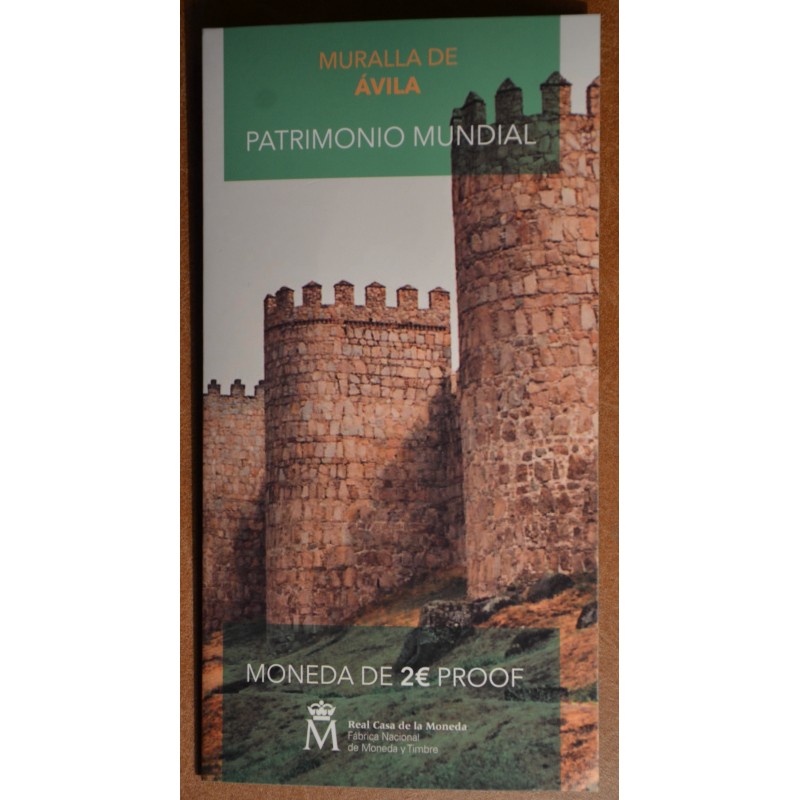 Euromince mince 2 Euro Španielsko 2019 - UNESCO: Ávila (Proof)