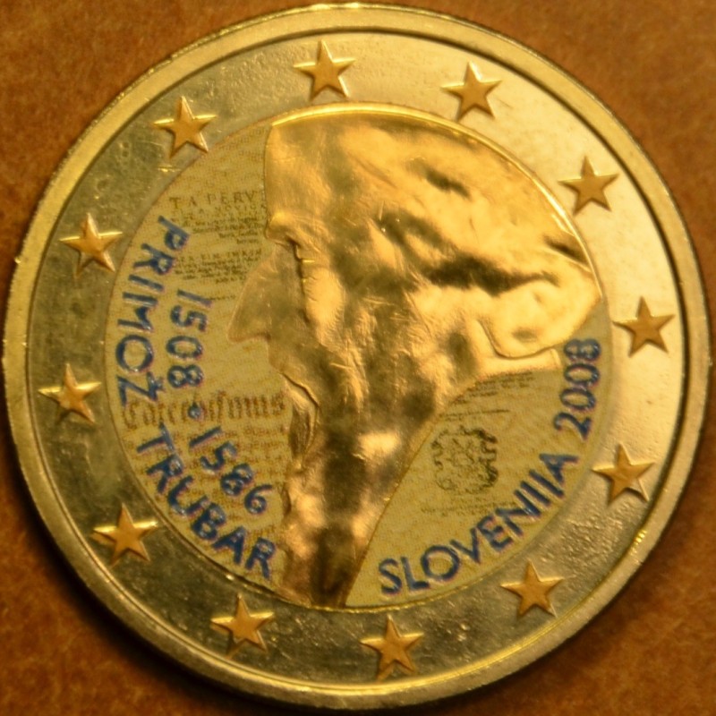 eurocoin eurocoins 2 Euro Slovenia 2008 - 500th anniversary of Prim...