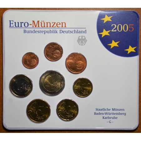 Euromince mince Nemecko 2005 \\"G\\" sada 8 euromincí (BU)