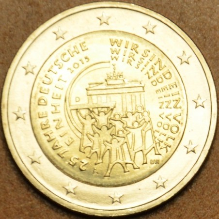 Euromince mince 2 Euro Nemecko 2015 \\"F\\" 25 rokov of opätovného ...