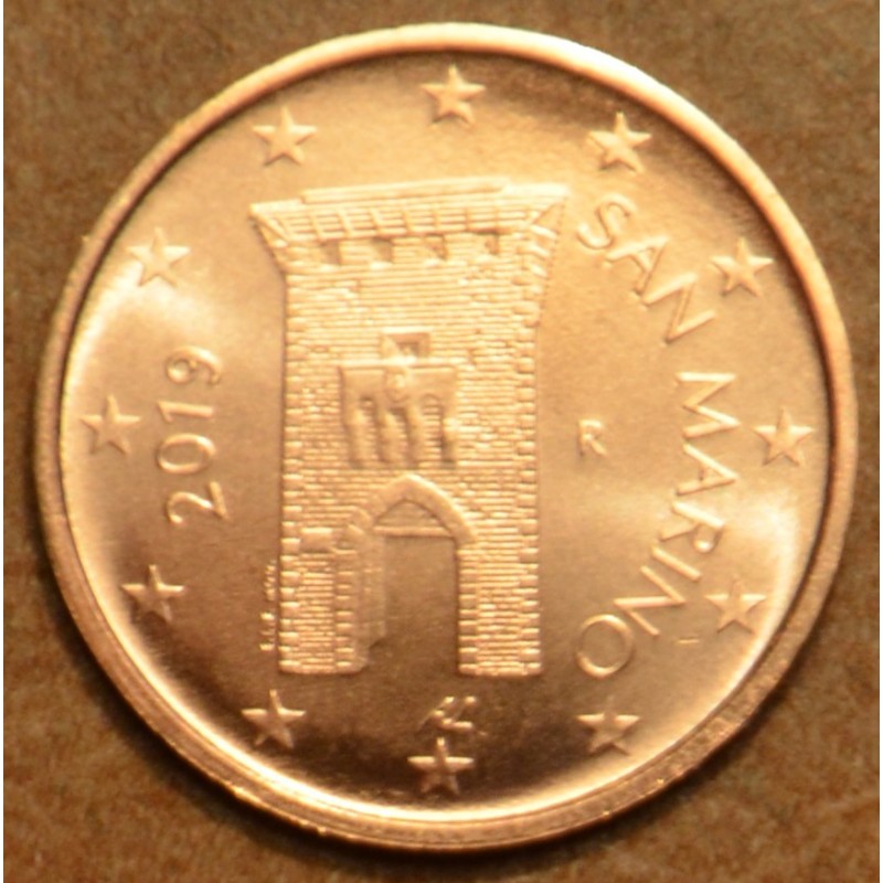 Euromince mince 2 cent San Marino 2019 - Nový design (UNC)