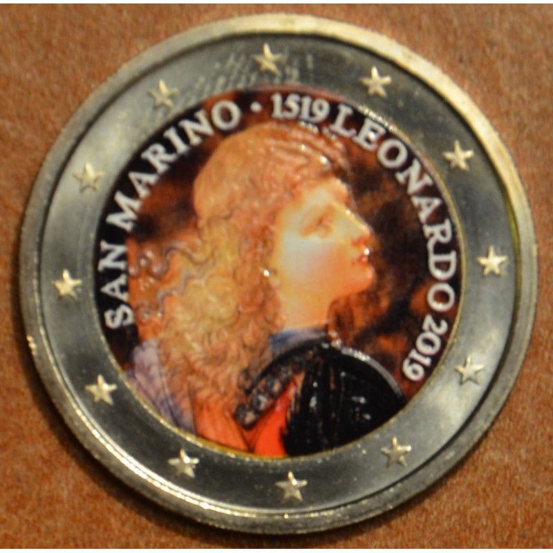 euroerme érme 2 Euro San Marino 2019 - Leonardo da Vinci II. (színe...