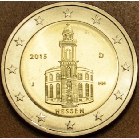 Euromince mince 2 Euro Nemecko 2015  \\"J\\" Hessen: kostoľ sv. Pav...