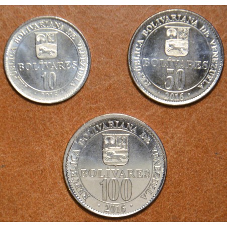 eurocoin eurocoins Venezuela 3 coins 2016 (UNC)