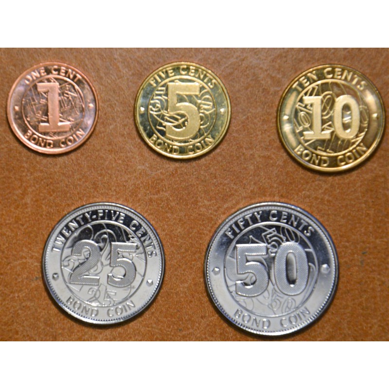 Euromince mince Zimbabwe 5 mincí 2014 (UNC)