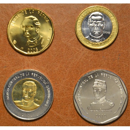 Euromince mince Dominikánska republika 4 mince 2008-2010 (UNC)