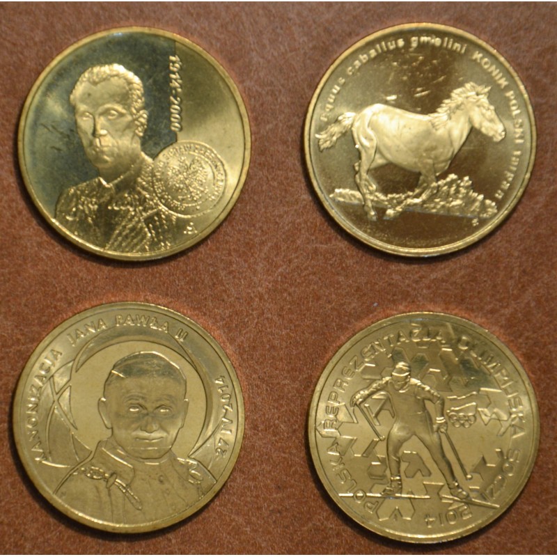 eurocoin eurocoins Poland 4x 2 Zloty 2014 (UNC)