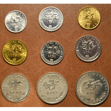 eurocoin eurocoins Croatia 9 coins 1993 (UNC)