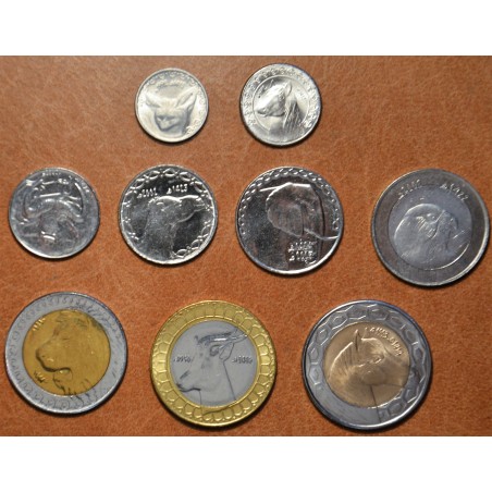 eurocoin eurocoins Algeria 9 coins 1992-2003 (UNC)