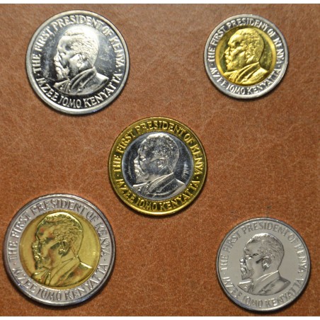 eurocoin eurocoins Kenya 5 coins 2005-2010 (UNC)