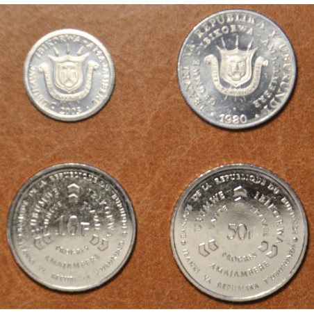 eurocoin eurocoins Burundi 4 coins 1976-2013 (UNC)