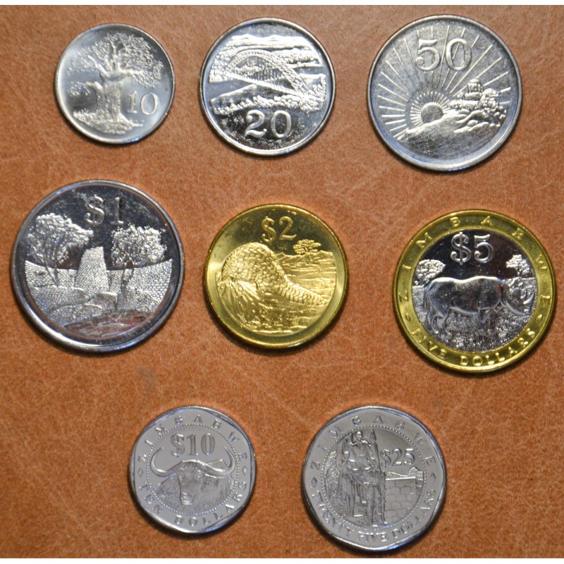 Euromince mince Zimbabwe 8 mincí 2001-2003 (UNC)
