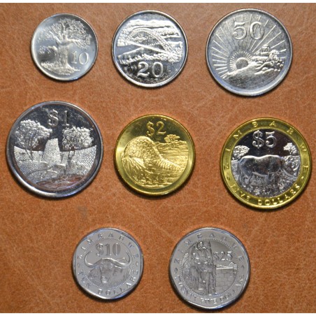 eurocoin eurocoins Zimbabwe 8 coins 2001-2003 (UNC)
