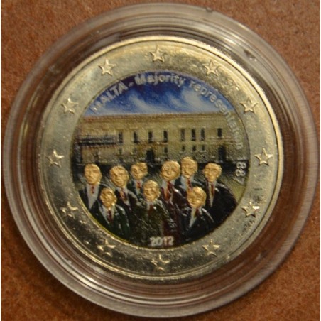 Euromince mince 2 Euro Malta 2012 - Dejiny Malty: 1887 Väčšinové za...