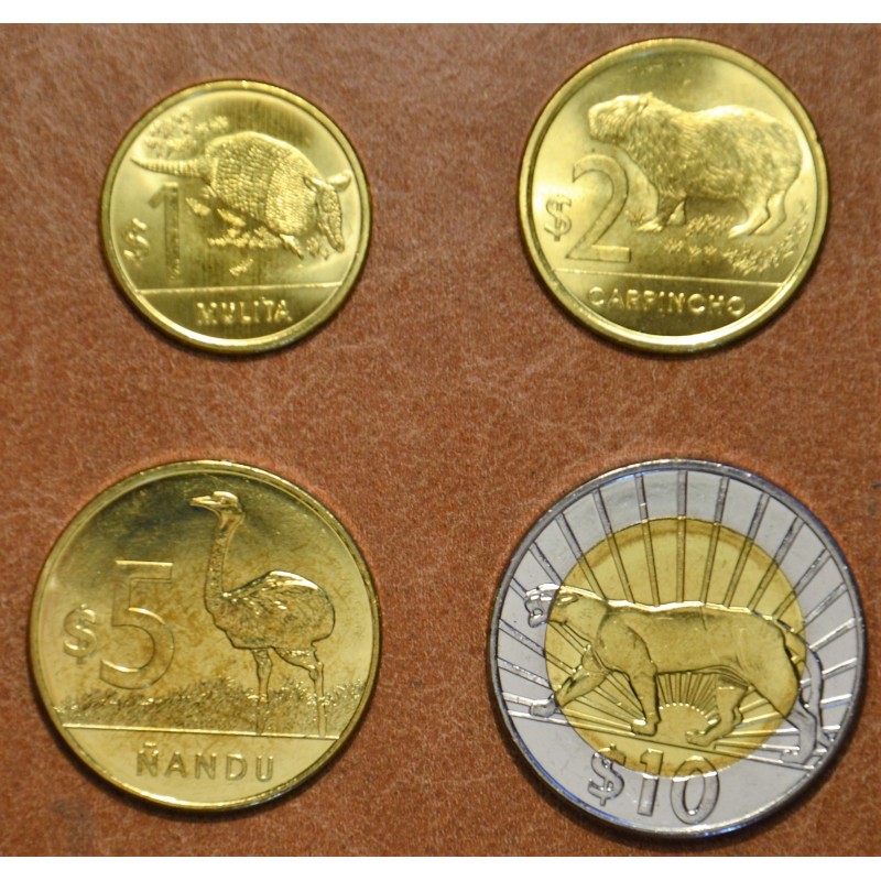 eurocoin eurocoins Uruguay 4 coins 2011-2012 (UNC)