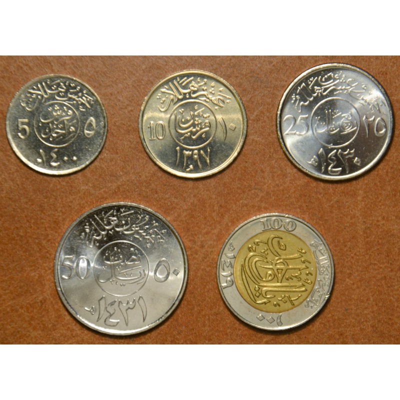 eurocoin eurocoins Saudi Arabia 5 coins 1979-2010 (UNC)
