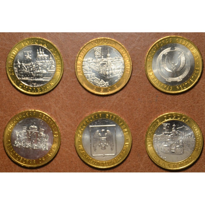 eurocoin eurocoins Russia 6x 10 Rubles 2008 (UNC)
