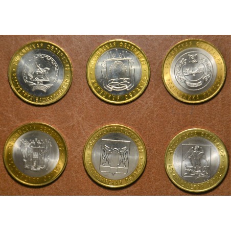 eurocoin eurocoins Russia 6x 10 Rubles 2007 (UNC)