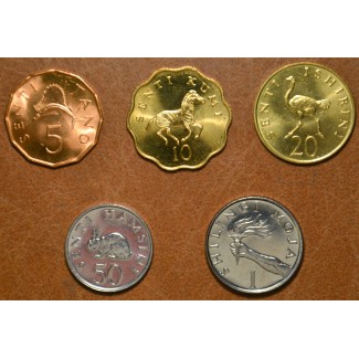 Euromince mince Tanzánia 5 mincí 1976-1992 (UNC)