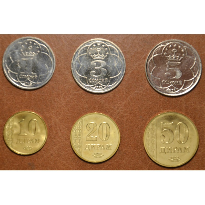 Euromince mince Tadžikistan 6 mincí 2018 (UNC)
